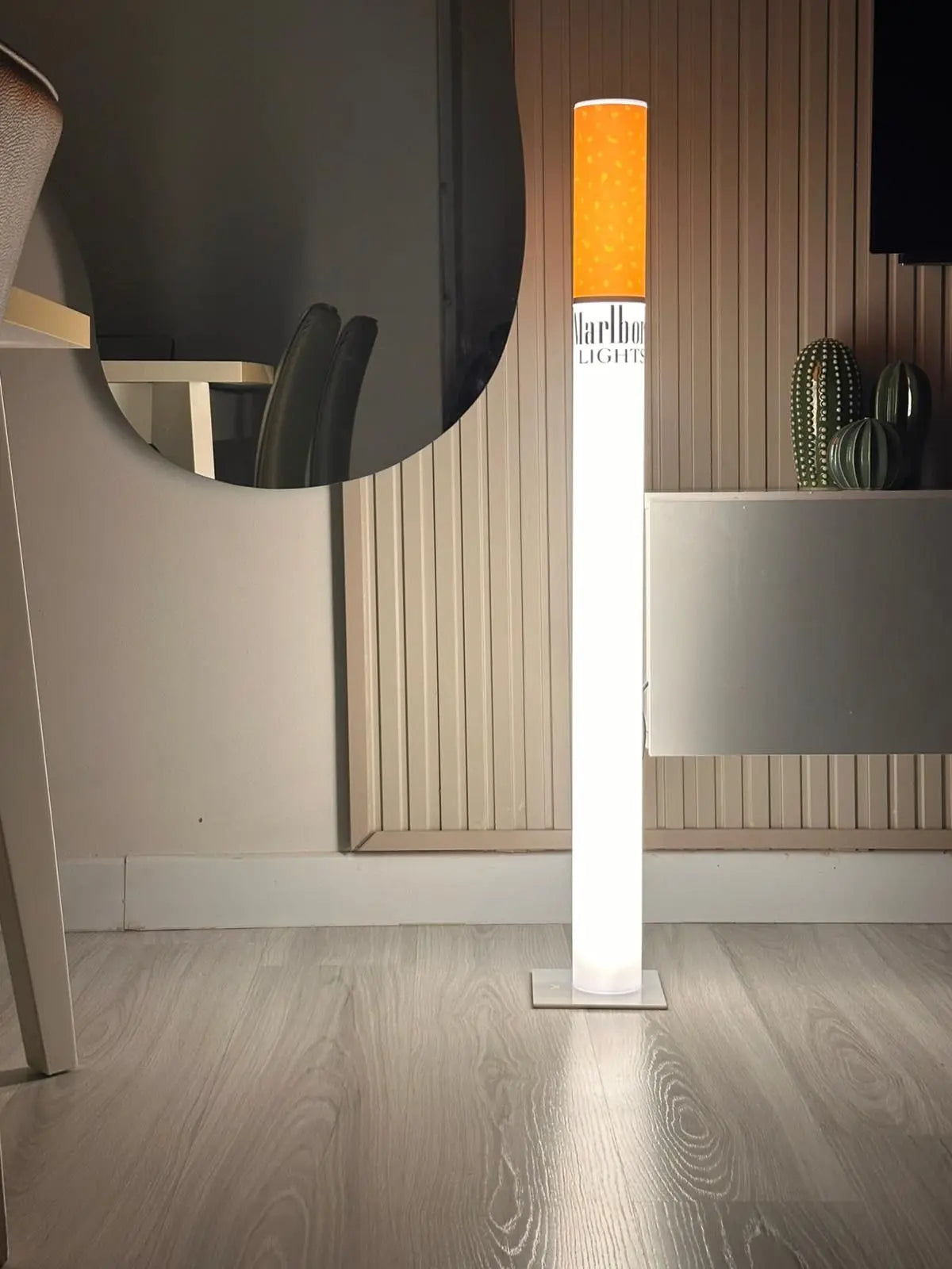 Vintage Marlboro Lights Lamp Cigarette Retro Floor Lamp 50cm / 19,68"