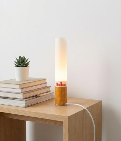 Retro Mini Marlboro Glow Table  Lamp – 30cm Desk Lamp