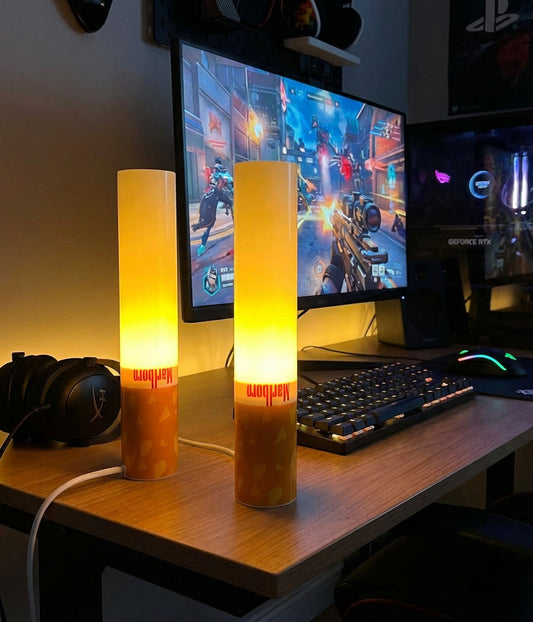 Retro Mini Marlboro Glow Table  Lamp – 30cm Desk Lamp