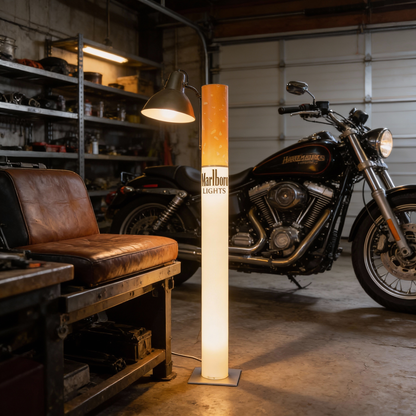 Vintage Marlboro Floor Lamp – 100cm Retro Glow