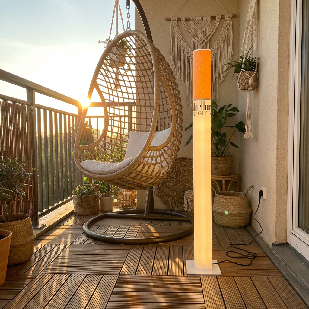 man cave decor, home bar decor, retro floor lamp, boho floor lamp, giant cigarette lamp, marlboro lamp, whiskey barrel decor, biker garage decor, y2k lamp, novelty lamp,marlboro lamp lights, cigarette lamp , marlboro lamp for sale