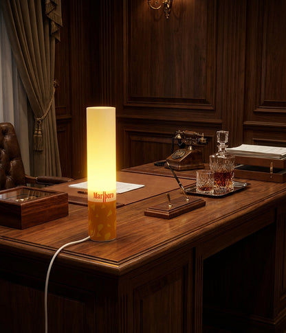 Retro Mini Marlboro Glow Table  Lamp – 30cm Desk Lamp